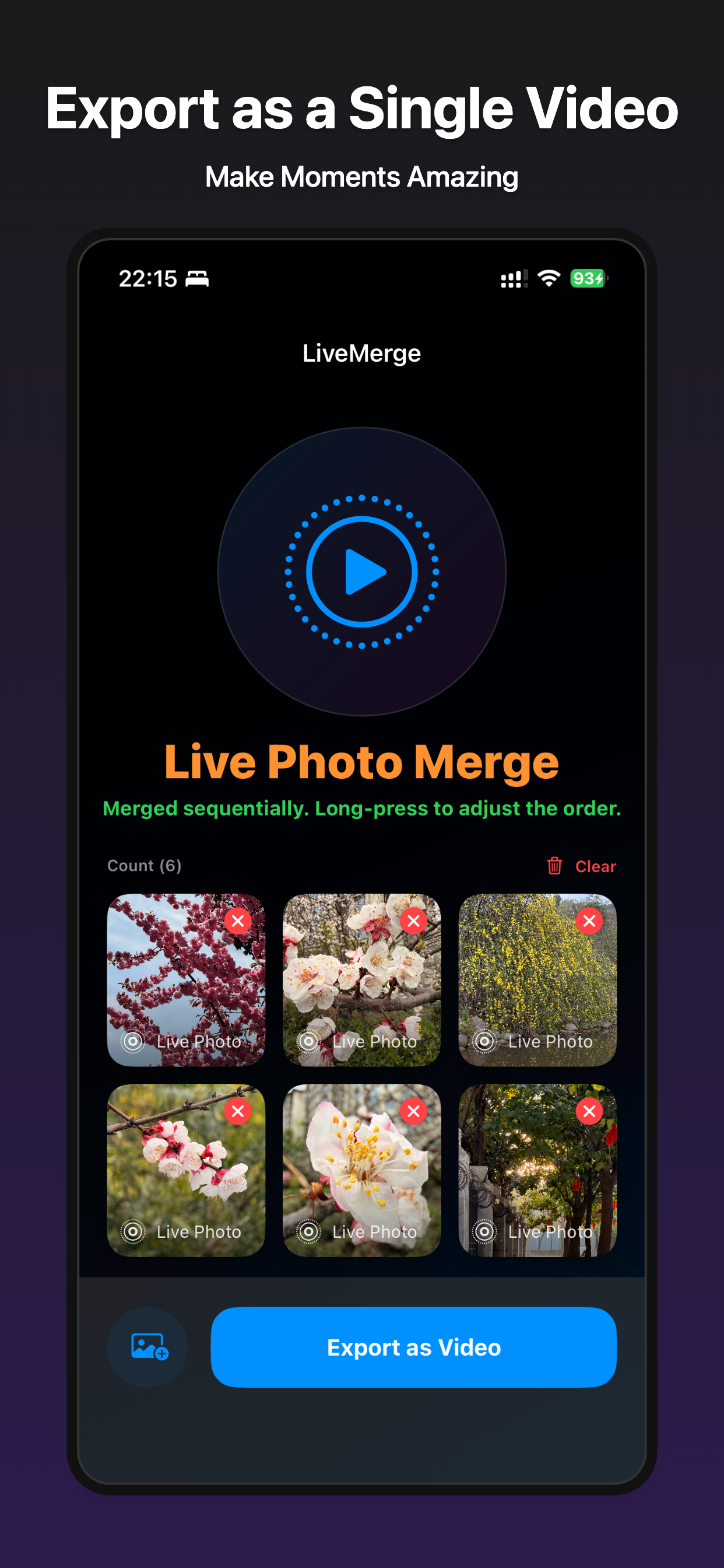Select Live Photos